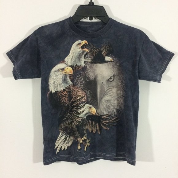 3DTEES Other - 3DTEES Boys L 10/12 Gray Bald Eagle Graphic Tshirt
